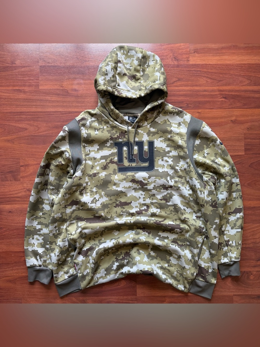 Nike New York Giants digi camo hoodie 3XL Salute to Service Dri-Fit NFL On-Field